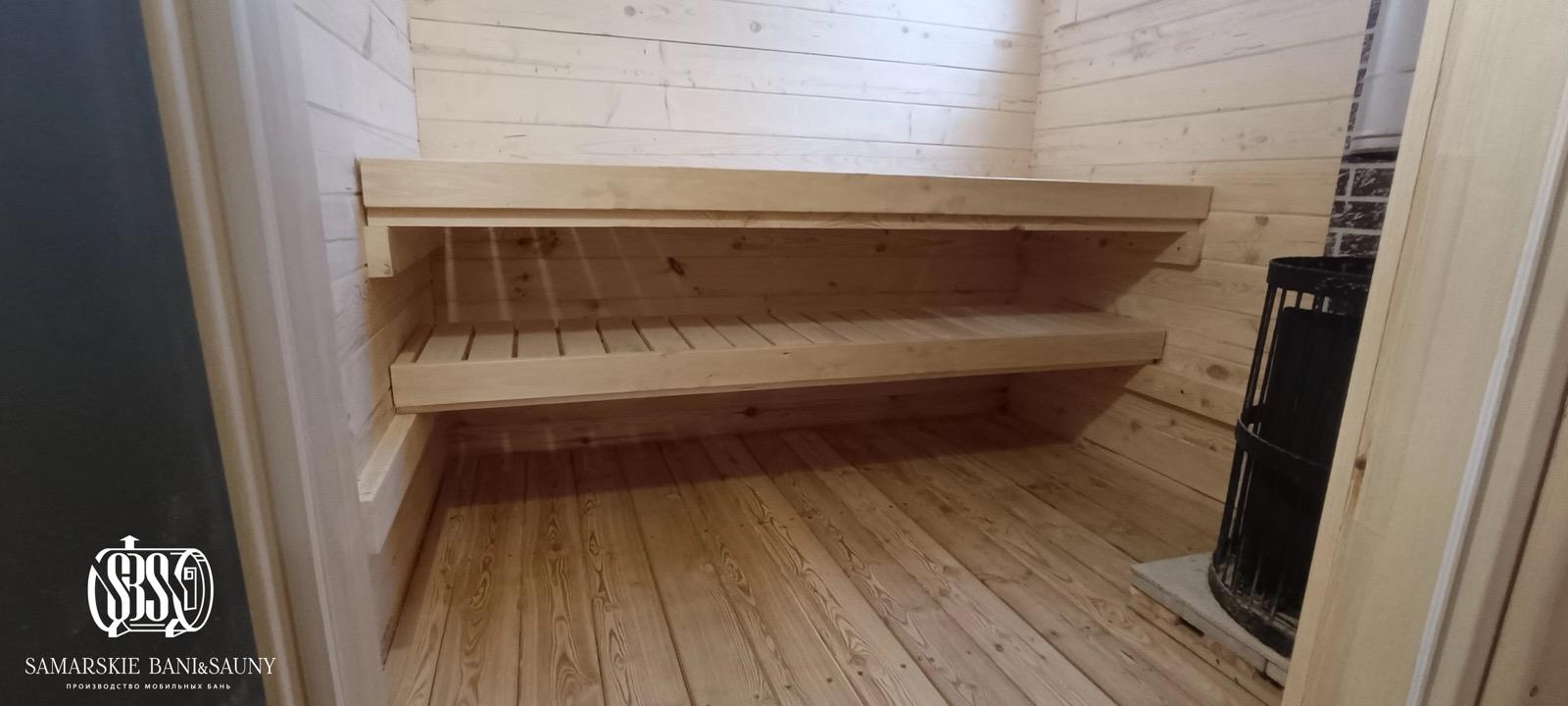 Баня из Бруса 90 (6х2.5метра) 3 секции - изображение 17