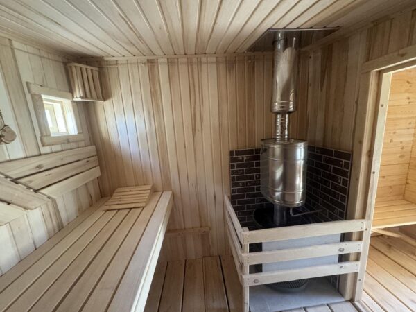 Баня из Бруса 90 (6х2.5метра) 3 секции