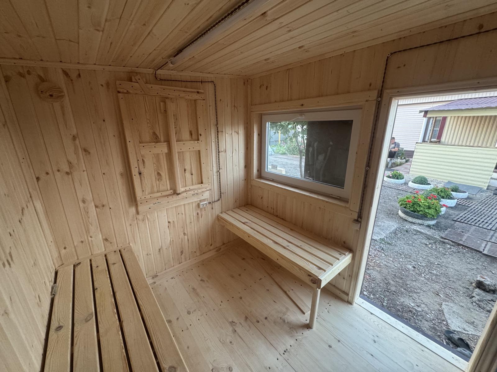 Баня Каркасная 6x2,40м. 2 секции - изображение 4