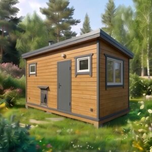 Баня Каркасная 6x2,40м. 3 секции